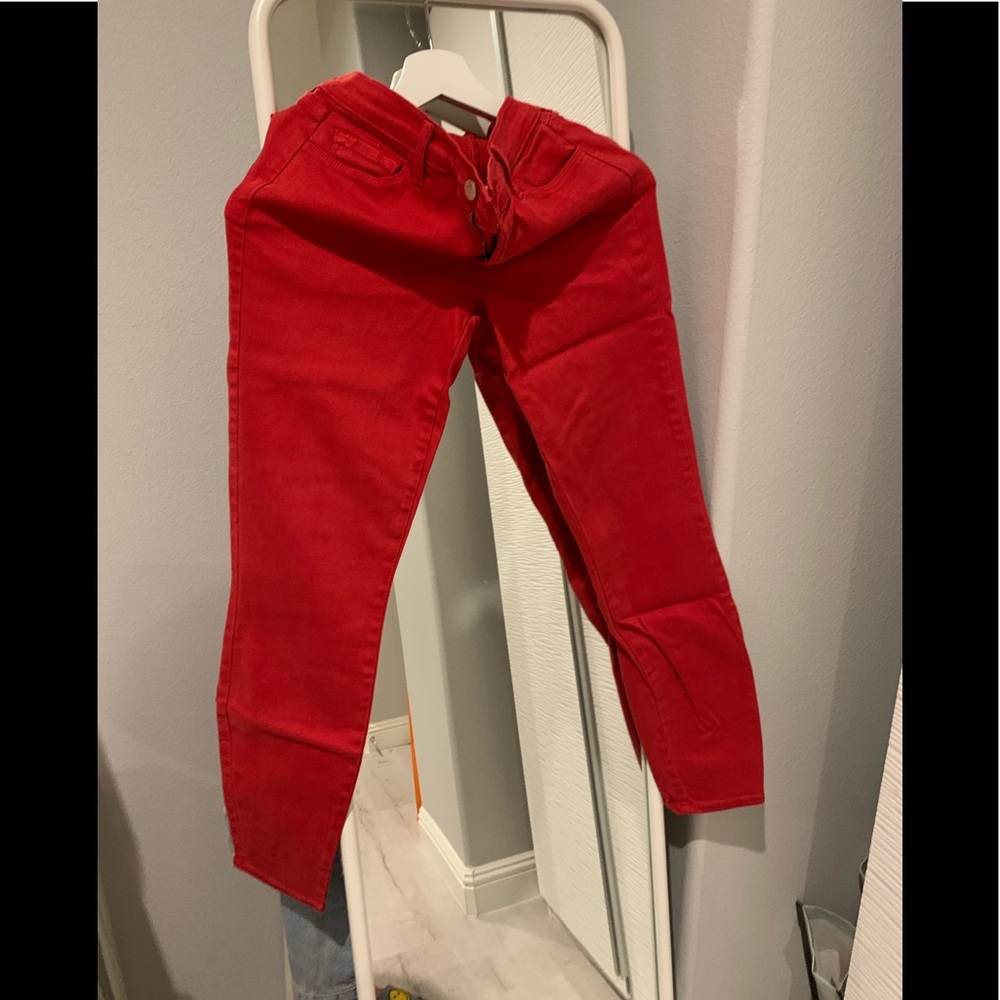 J Brand red jeans! Like new! Only worn once!